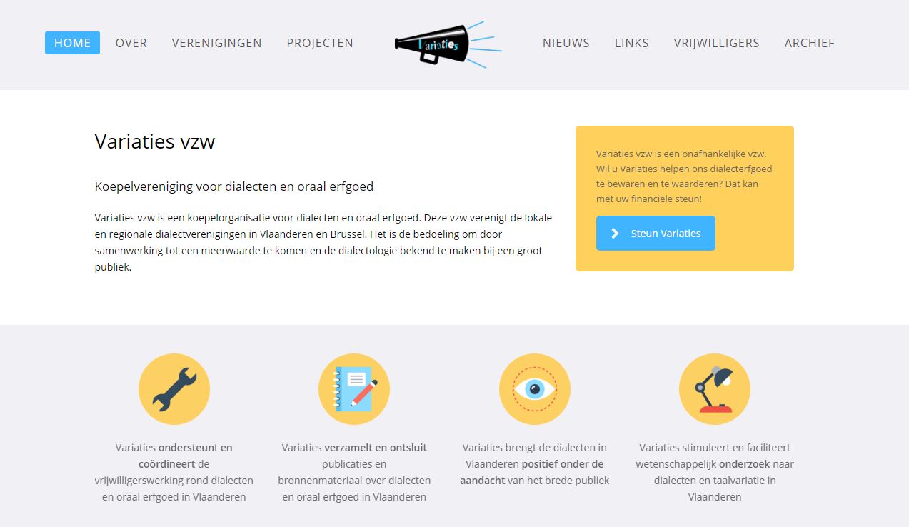 Nieuwe Website Voor Variaties Vzw