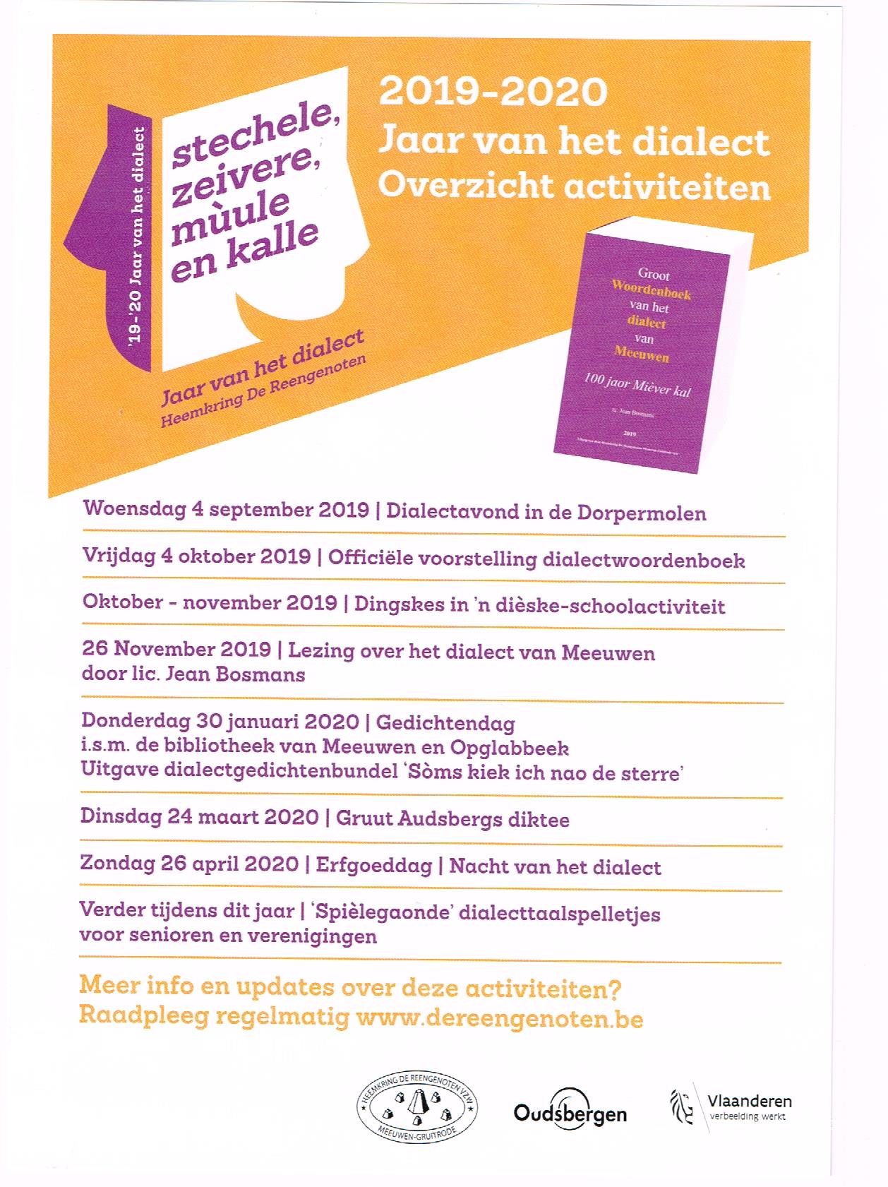 Jaar Van Het Dialect In Meeuwen-Gruitrode (2019-2020)